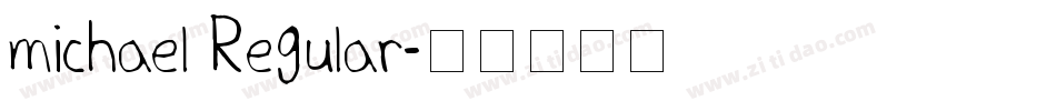 michael Regular字体转换